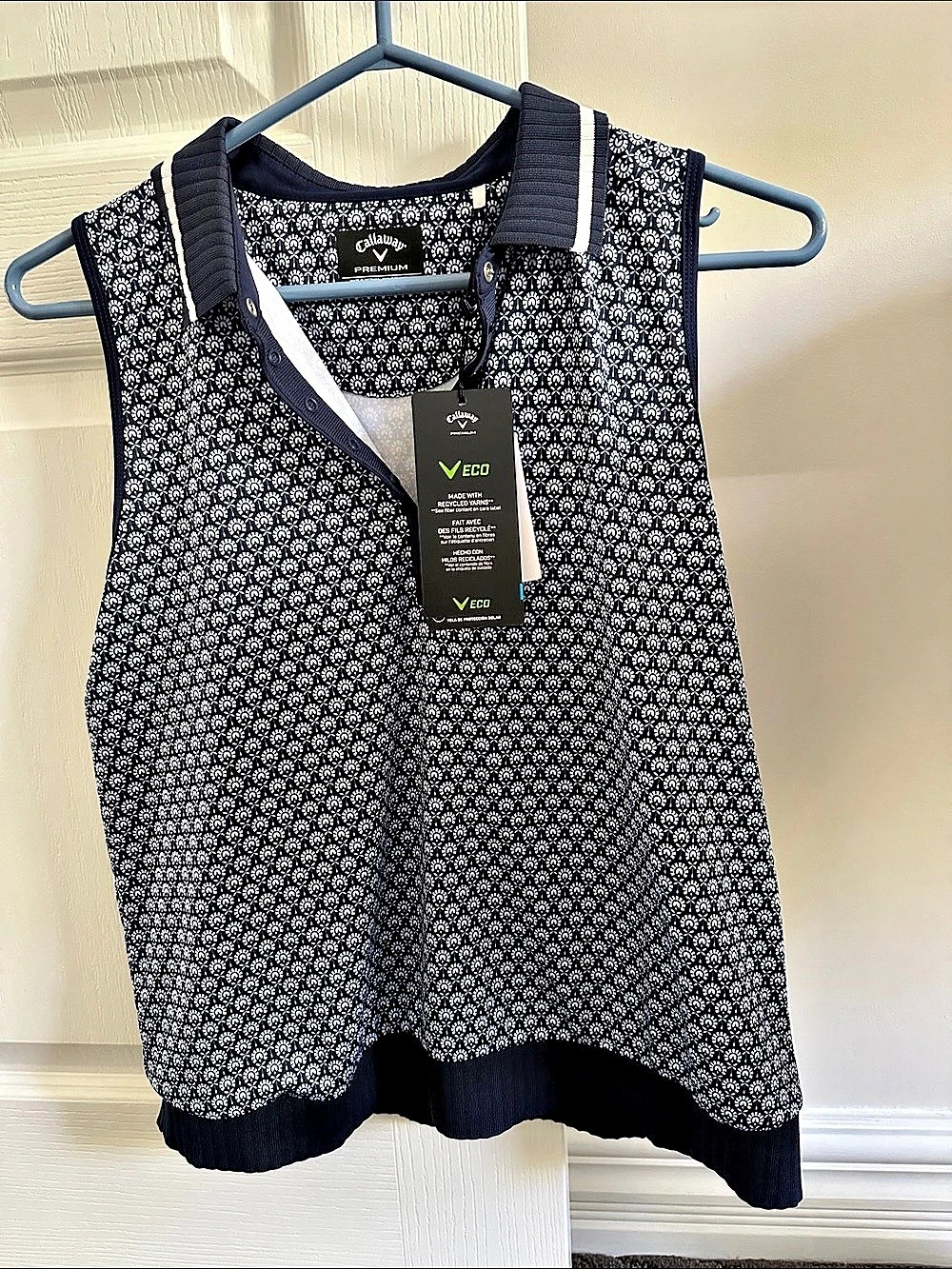 Callaway TrueSculpt Women's Golf Skirt Set Blue & White Size Medium NWT